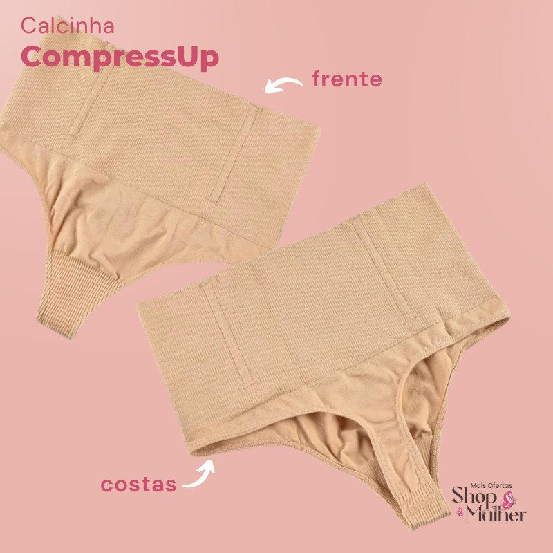[PAGUE 1 LEVE 2] Calcinha Modeladora CompressUp com Barbatanas!